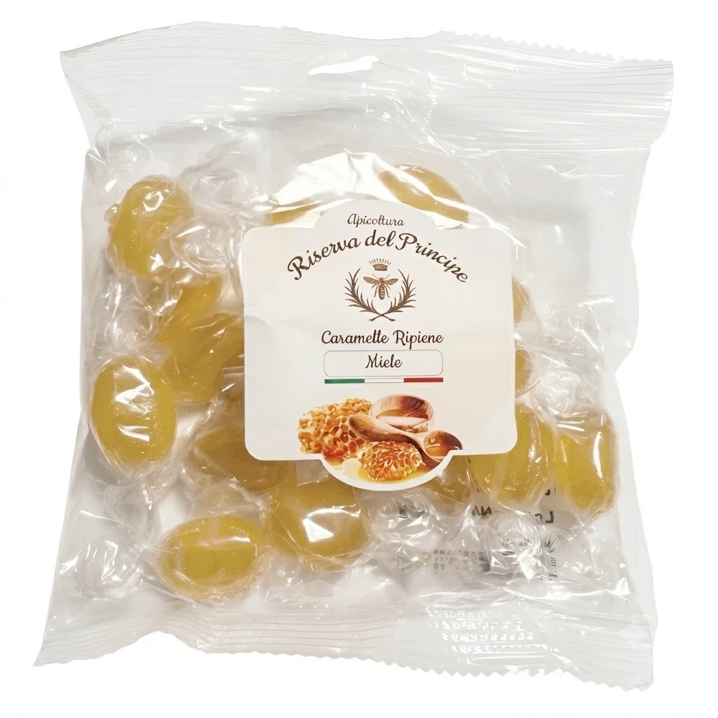 Caramelle ripiene al miele